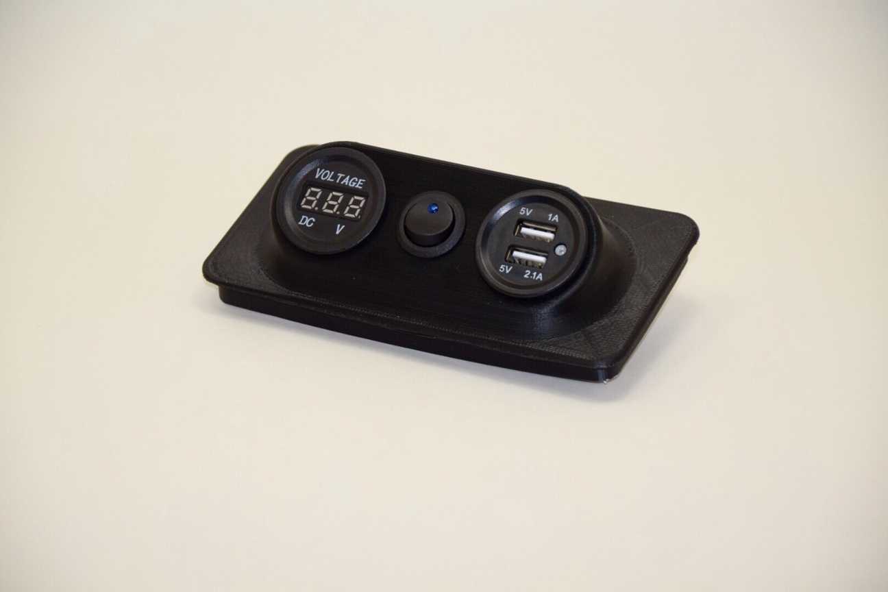 PowerPod® - Vanagon Ashtray Mounted Voltmeter/USB pod - uniWerks Design, LLC