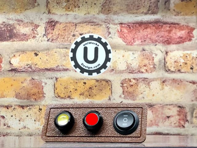 Door Light PowerPod®- Brown Housing, White & Red LEDs